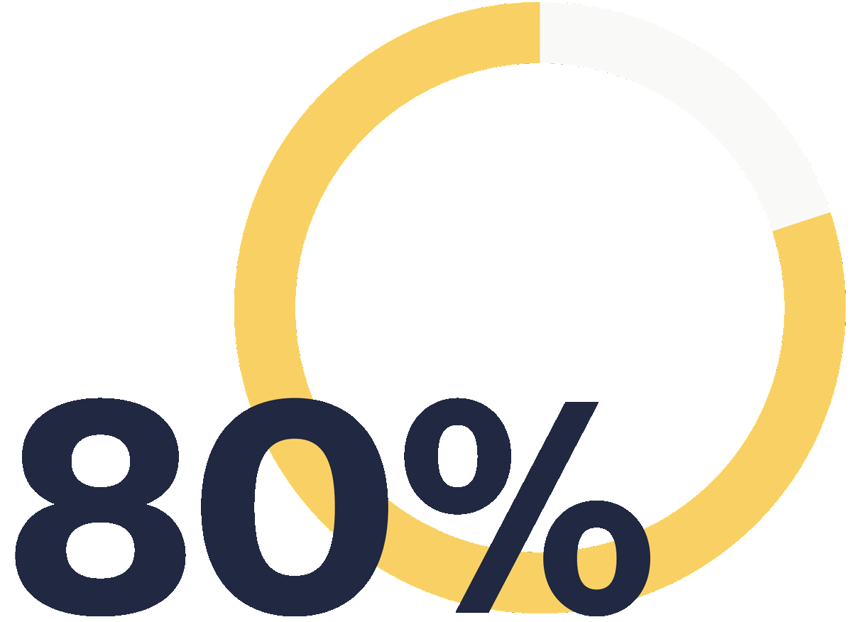 80 Percent Circle Chart