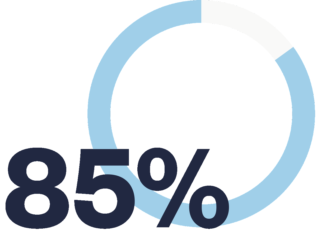 85 Percent Circle Chart