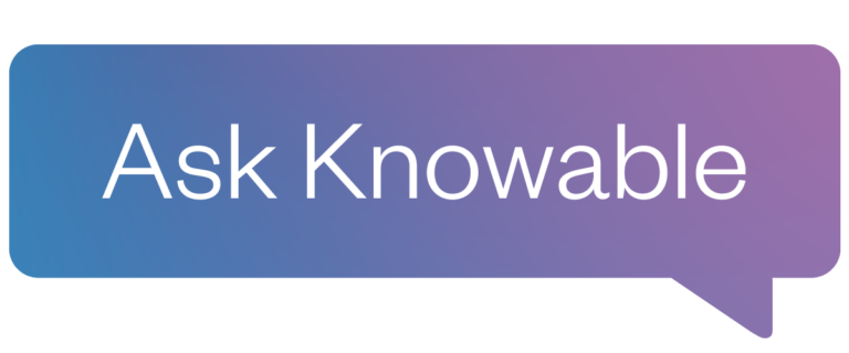 Rectangle Crop Ask Knowable Logo